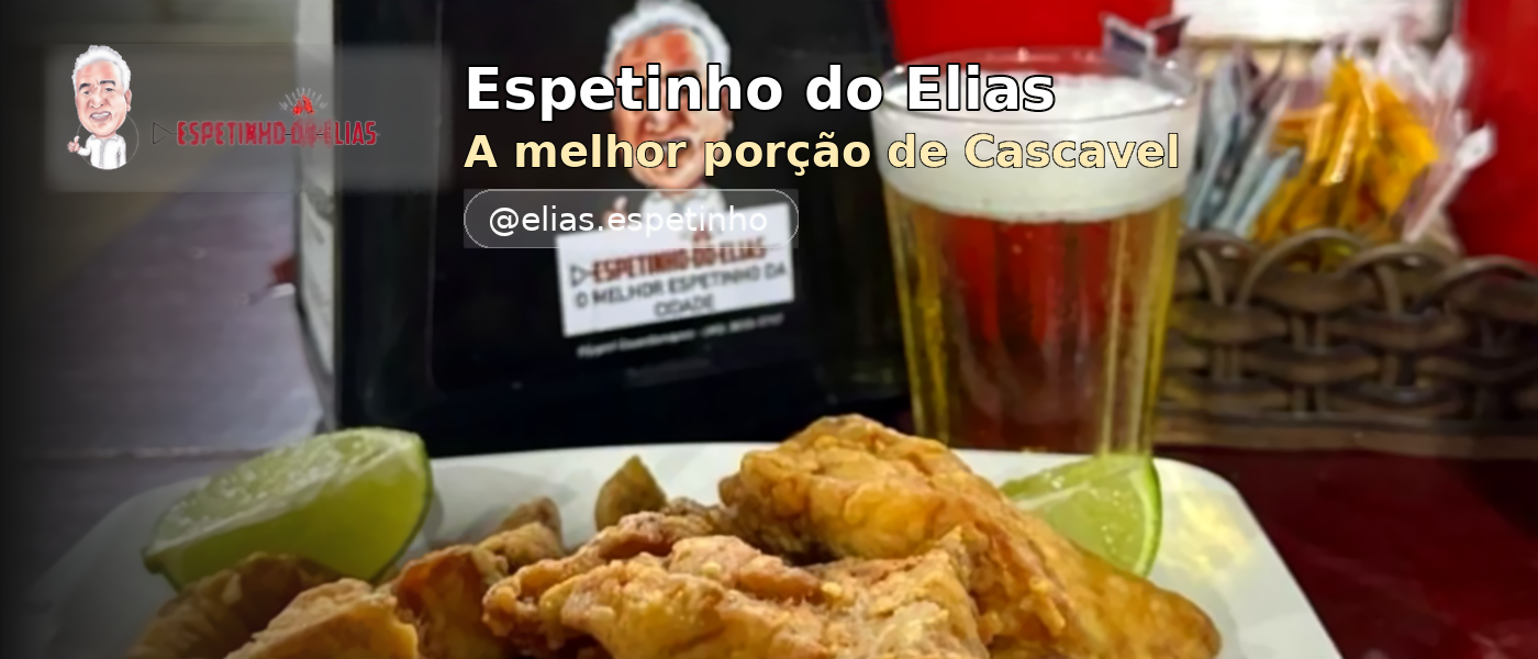 Banner Espetinho do Elias